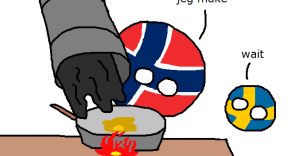 Norway fries an egg
